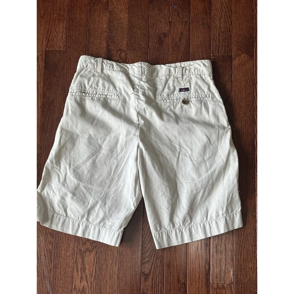 Faherty‎ Shorts Mens 29 Beige Cotton Lyocell Chino Casual Summer